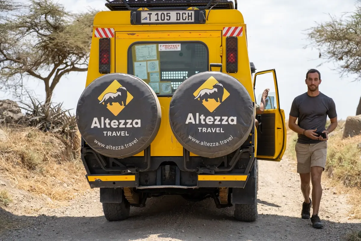Altezza vehicle with our safari-goer Altezza vehicle with our safari-goer